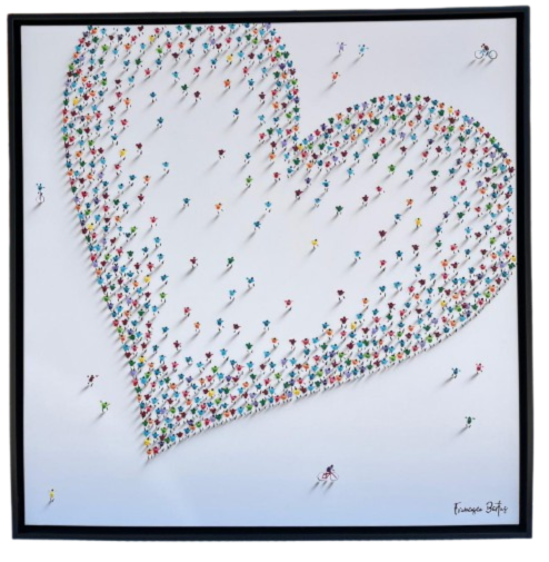 Heart, Mixed Media auf Leinwand, 120 x 120 cm, Unikat