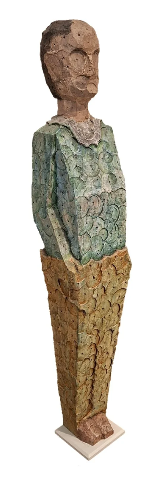 Johannes Rößle, Weit voraus, Lindenholz, bemalt, Höhe 75 cm II.jpg