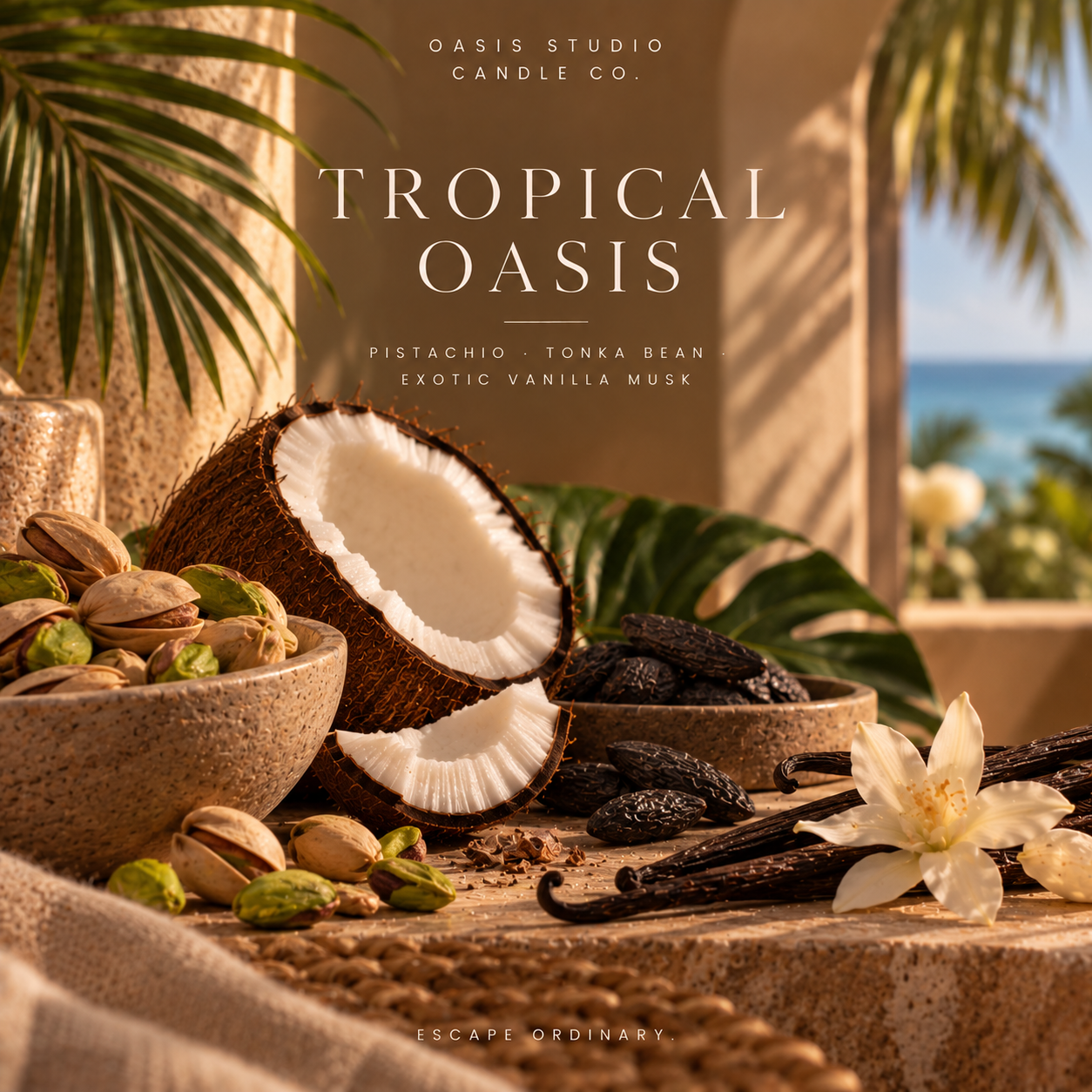 tropical oasis candle