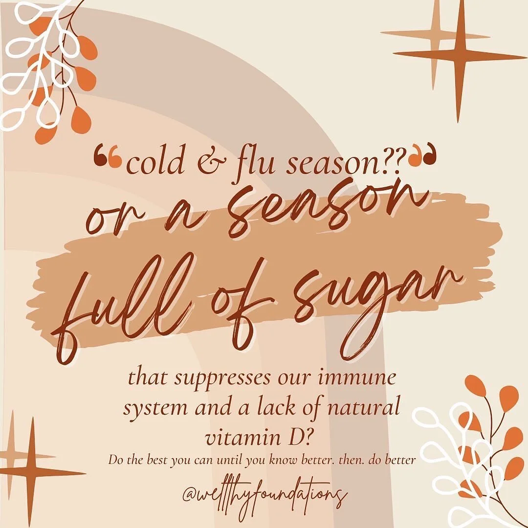 Is it really cold and flu season or is it the inability to support a well functioning immune system with a cascade of sugar holidays disrupting our gut Microbiome from October to the summer months. It&rsquo;s not about *fear* it&rsquo;s about living 