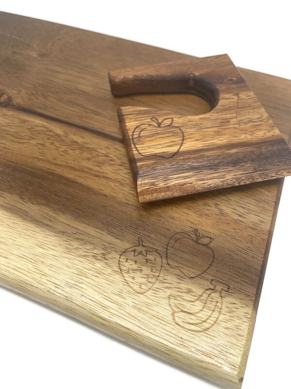 Personalized Custom Created Knife and Cutting Board Set