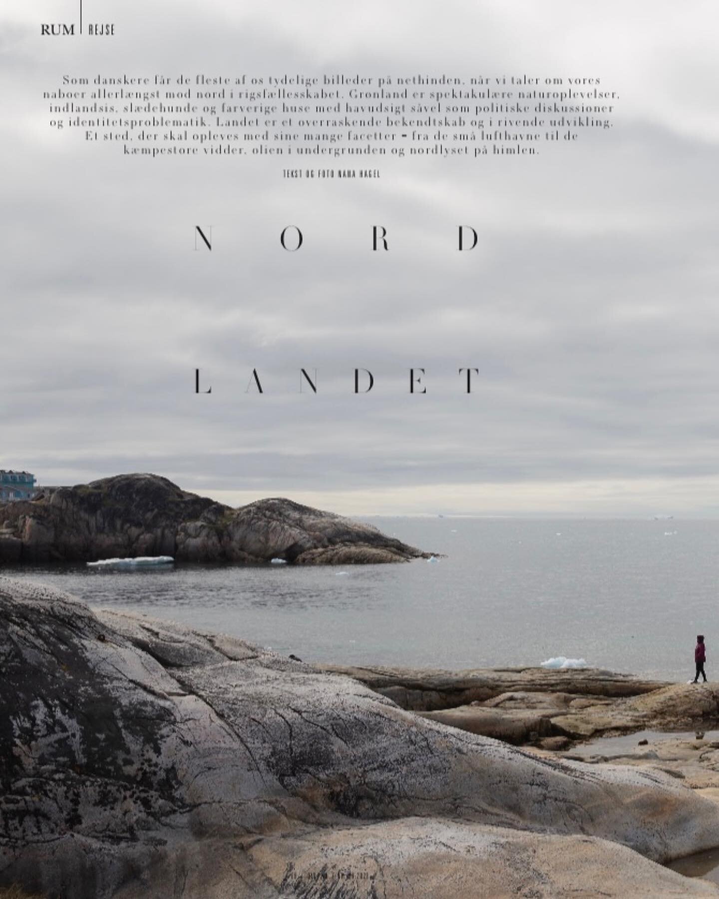 This article means a lot to me ✍️ &mdash; a full story from Greenland published in the new issue of @rum_id out now {Swipe 👉}

I&rsquo;ll be honest, Greenland is difficult to express in words. Perhaps especially as a Dane; one thing is the *spectacu