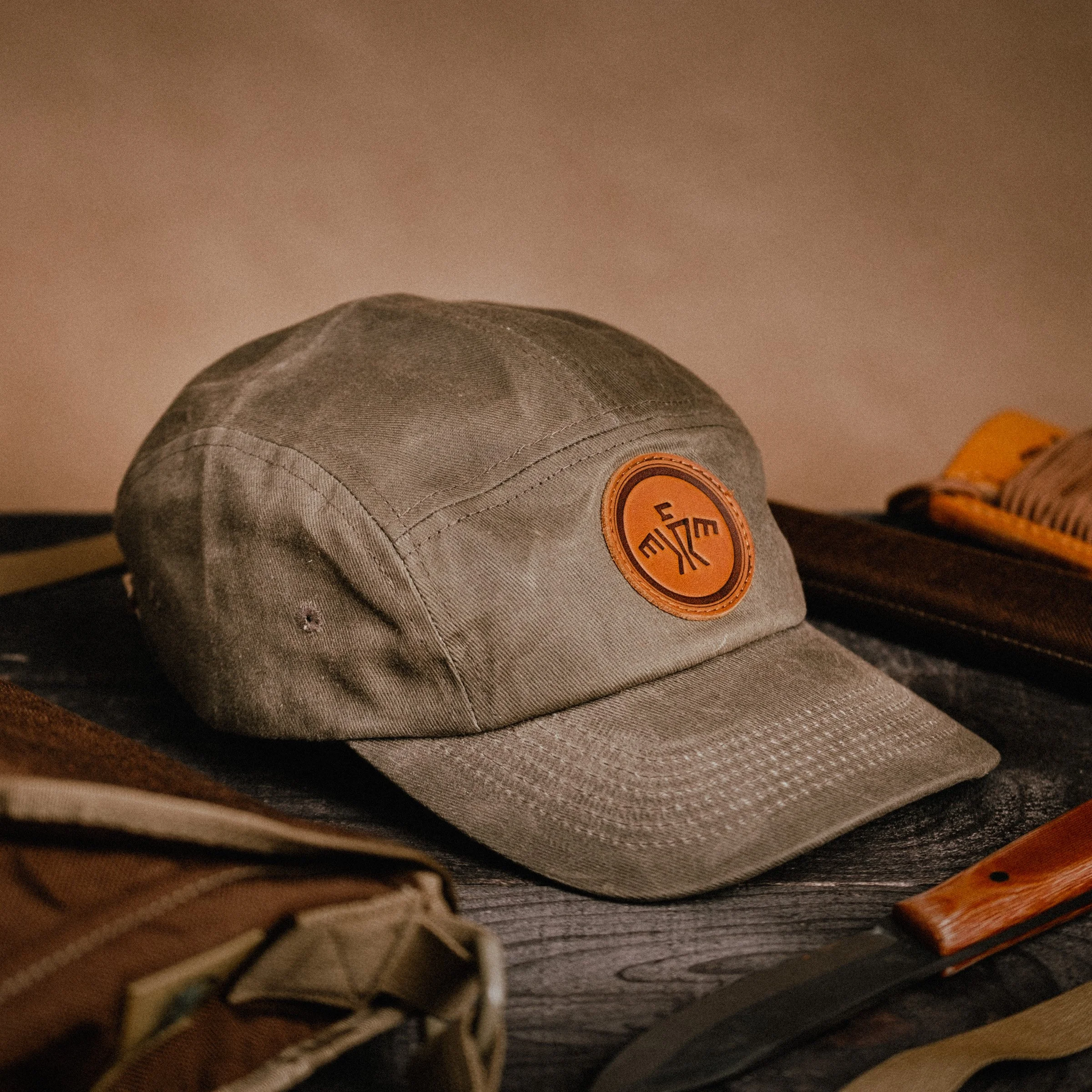 ThunderCrow™ 5Panel Waxed Canvas Hunting Cap — Creek Stewart