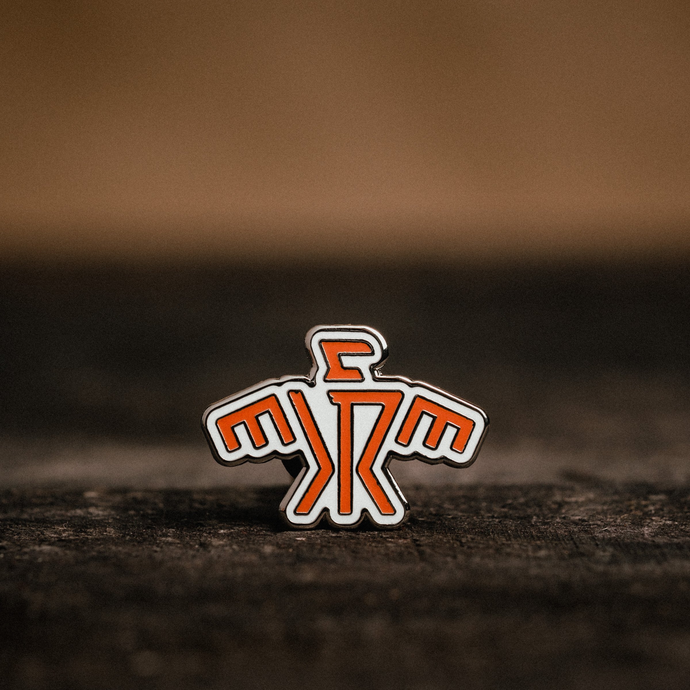 ThunderCrow™ White Enamel Lapel Pin