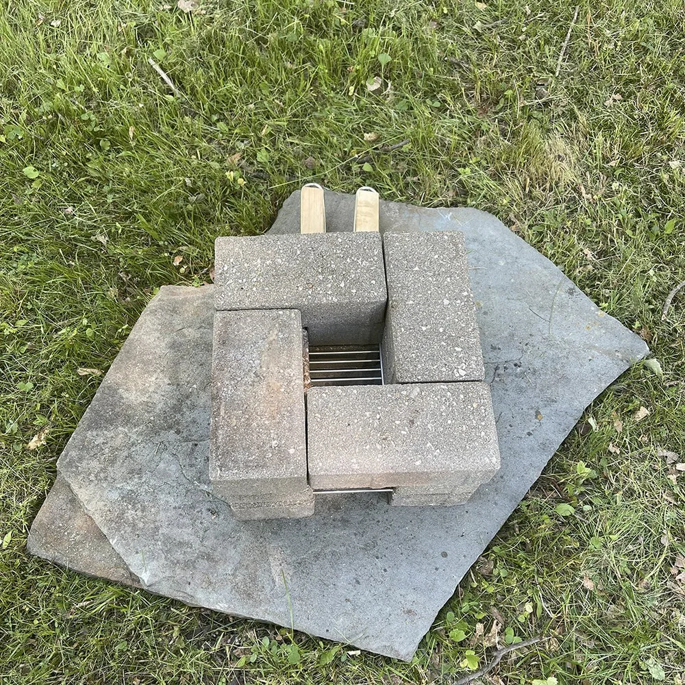 How to Make an OffGrid Cooking Stove (ROCKET STOVE) From 25 Bricks