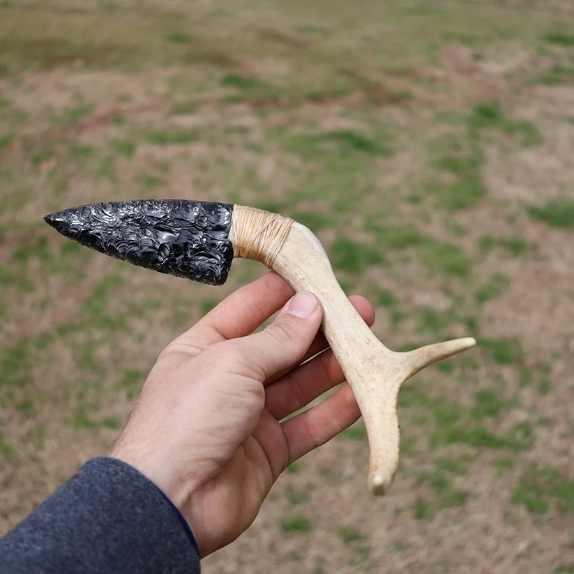 Drew Sharp – Obsidian Knife – 4" Blade