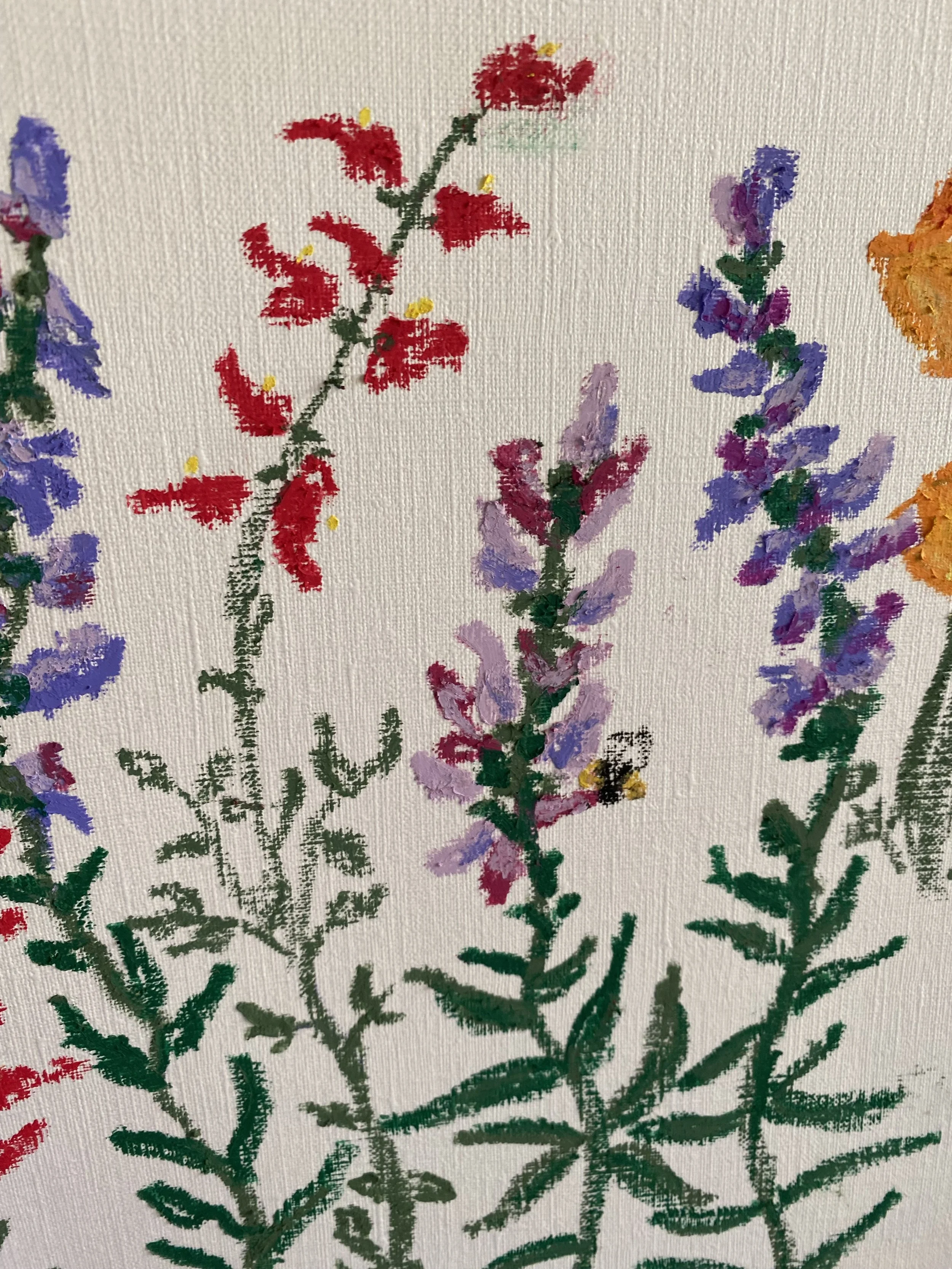 Oil Pastel Flowers