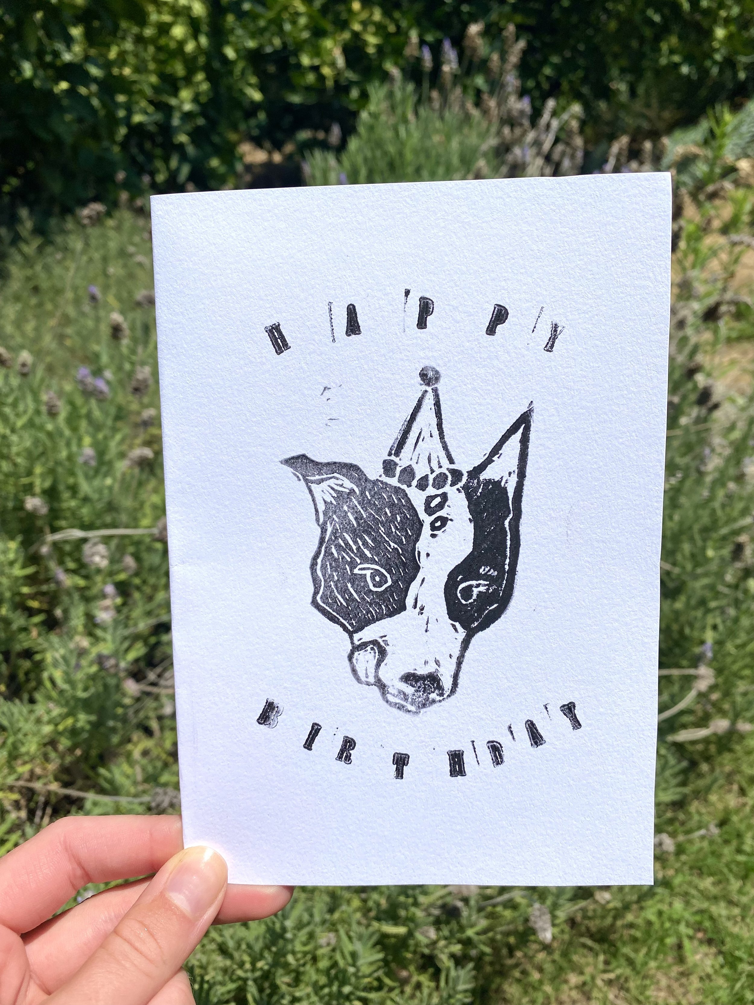 Linocut dog happy birthday card.jpg