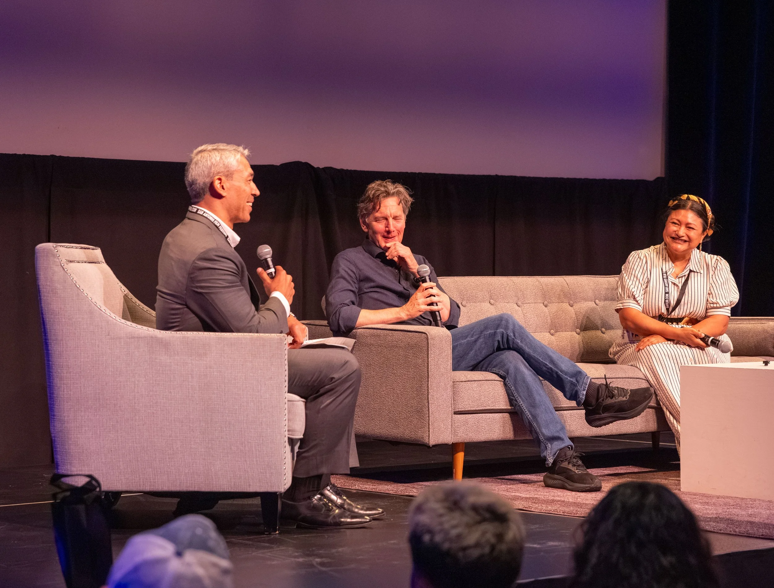RON NIRENBERG, ANDREW MCCARTHY AND ERICA PROSPER TALKBACK.jpg