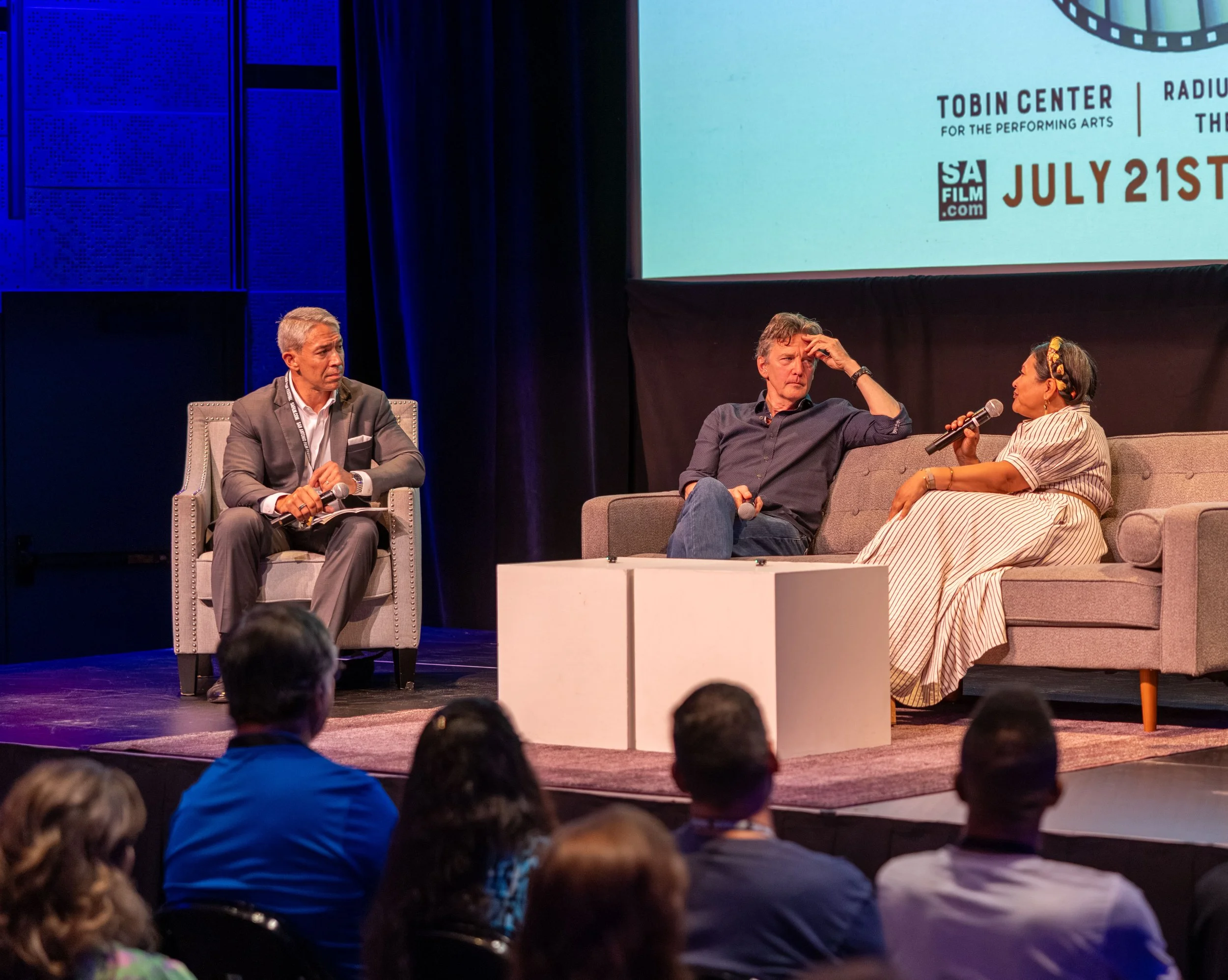 RON NIRENBERG, ANDREW MCCARTHY AND ERICA PROSPER TALKBACK 2.jpg