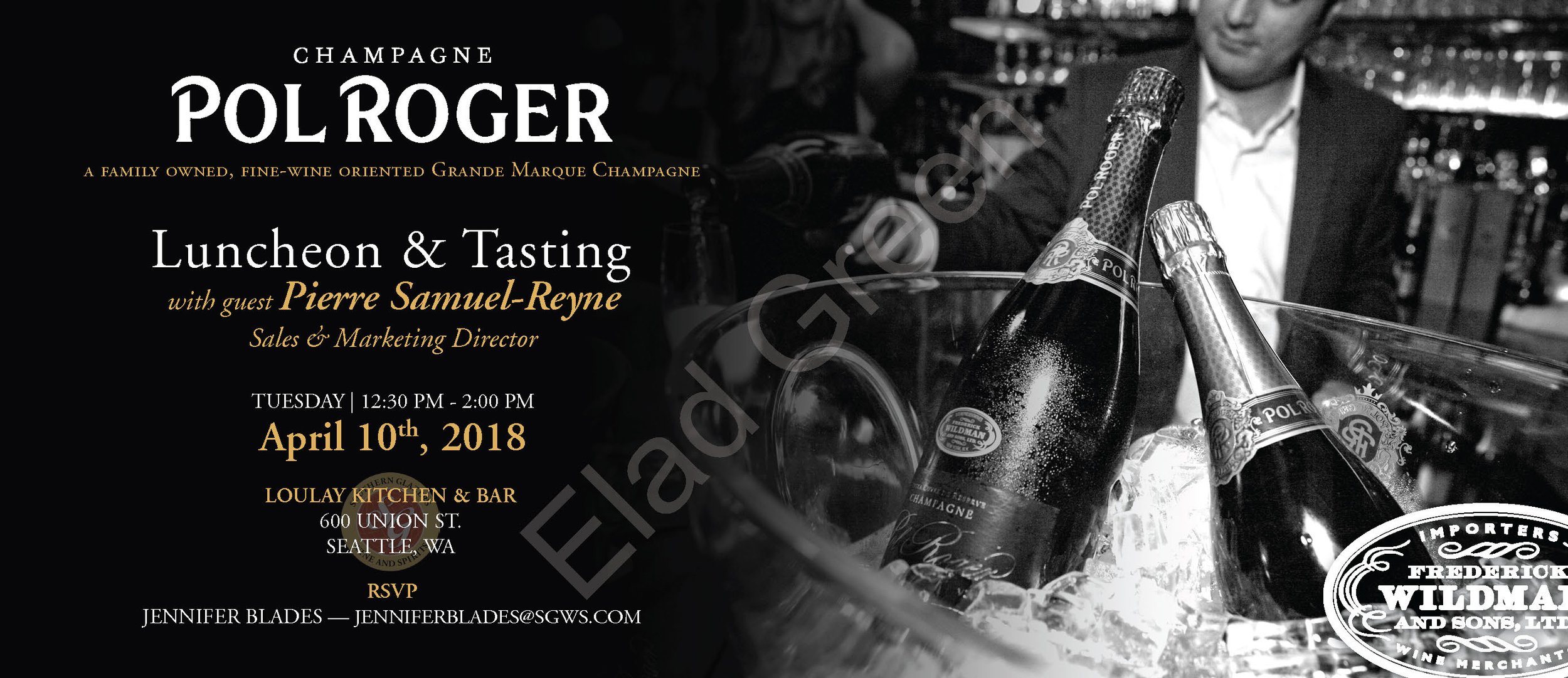 Pol Roger "Luncheon & Tasting", Seattle, 04/2018