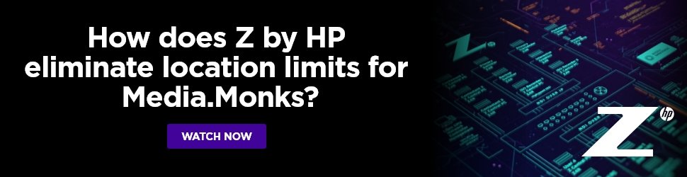 HP Z + Media.Monks display campaign drivers, 970x250, 04/2022