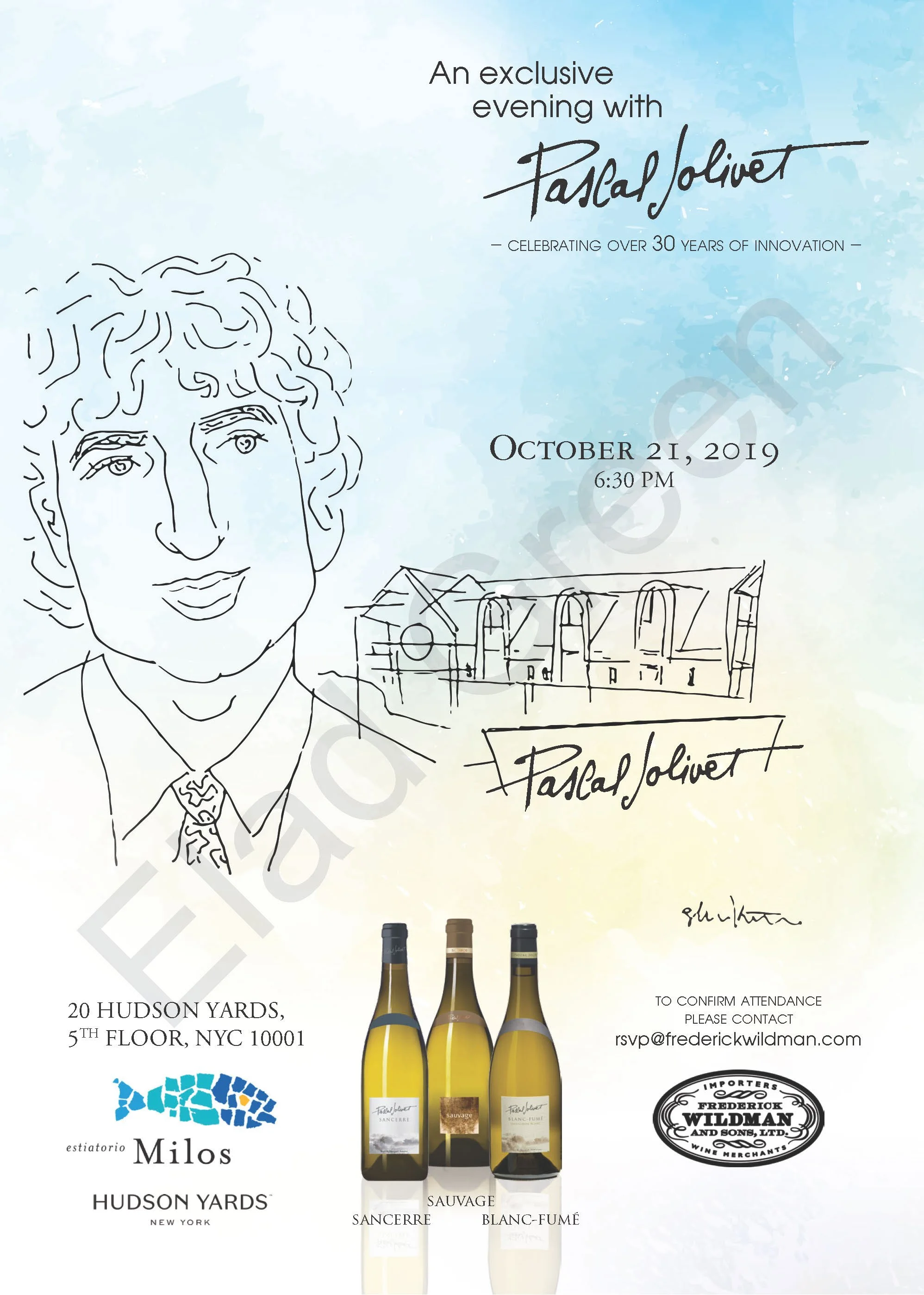 An Exclusive Evening with Pascal Jolivet, NYC, 10/2019