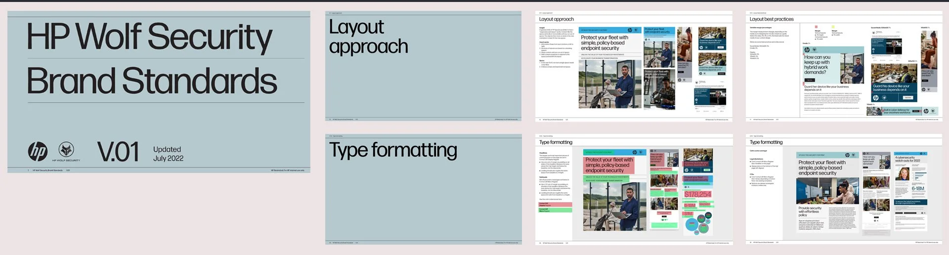 [CLICK TO VIEW] HP Wolf Security - Brand Guidelines & Standards, 07/2022 

Responsible for design and layout along with creating templates and styles shown within.