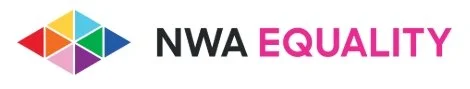 NWA Equality logo with colorful geometric shapes and text