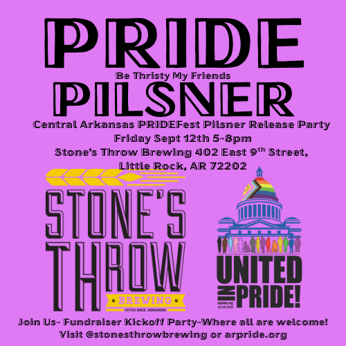 Join us for a PRIDEFest Pilsner Release Party! Come thirsty.