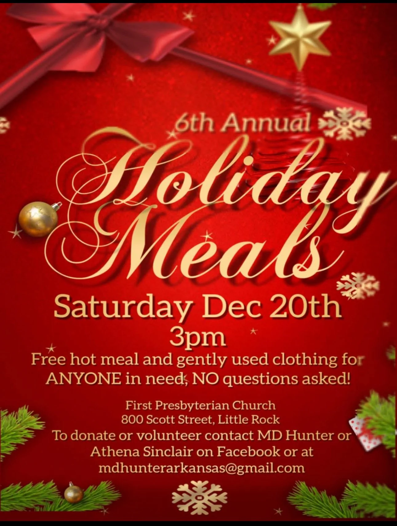 6th Holiday Meals