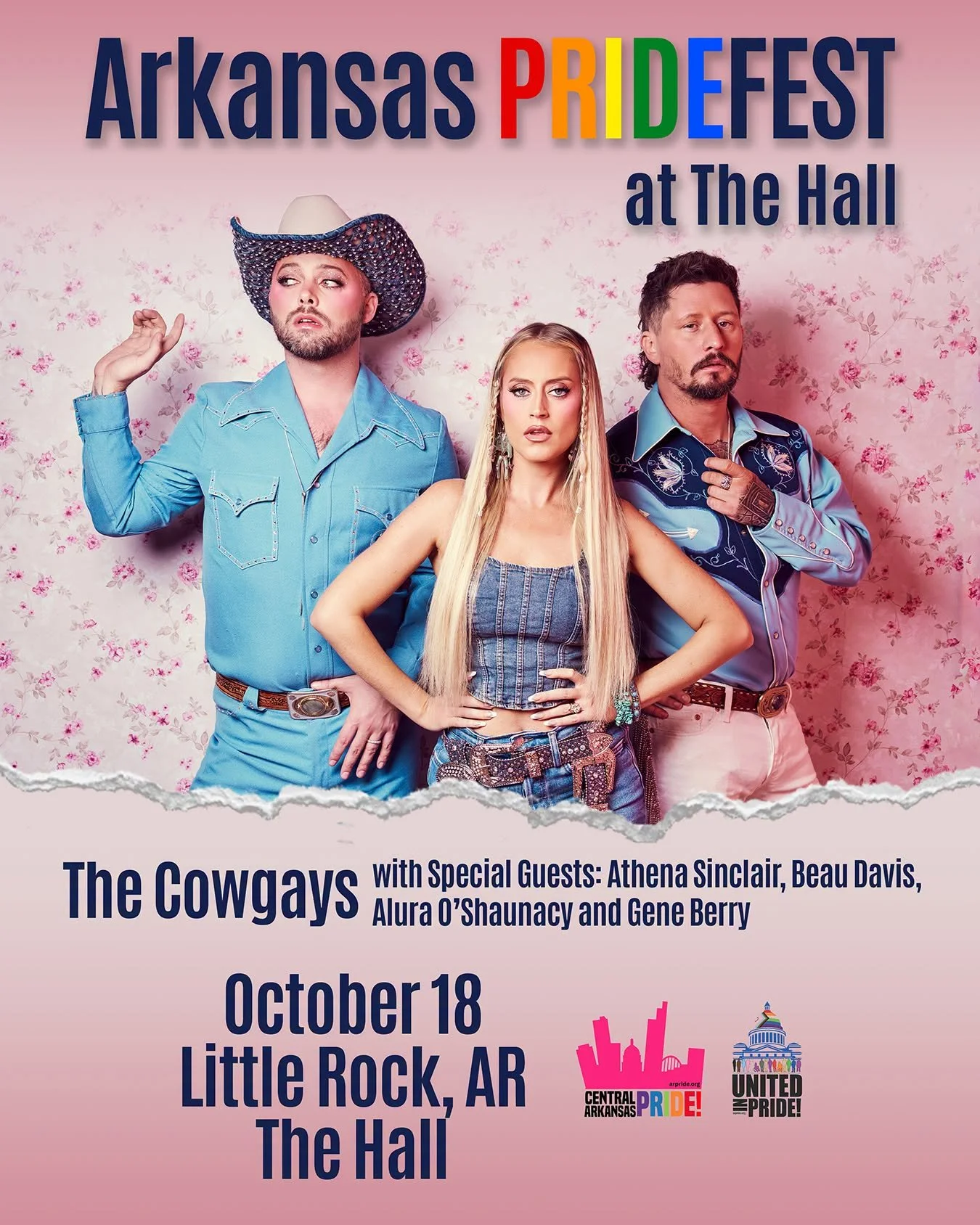 Cowgays at the Hall with AR PRIDEFest