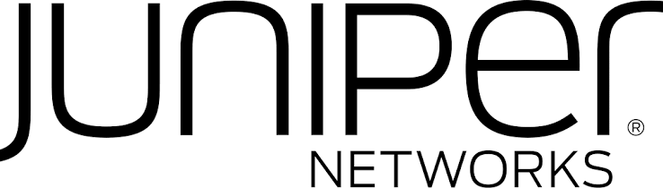 Juniper Networks logo in black and white.