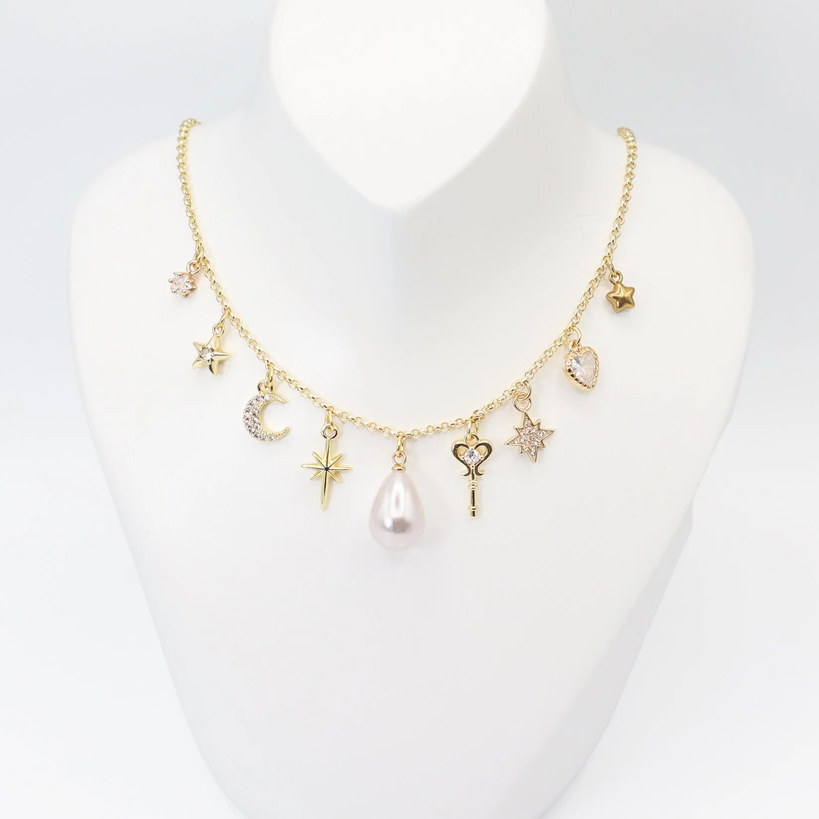 Pearl Charm Necklace