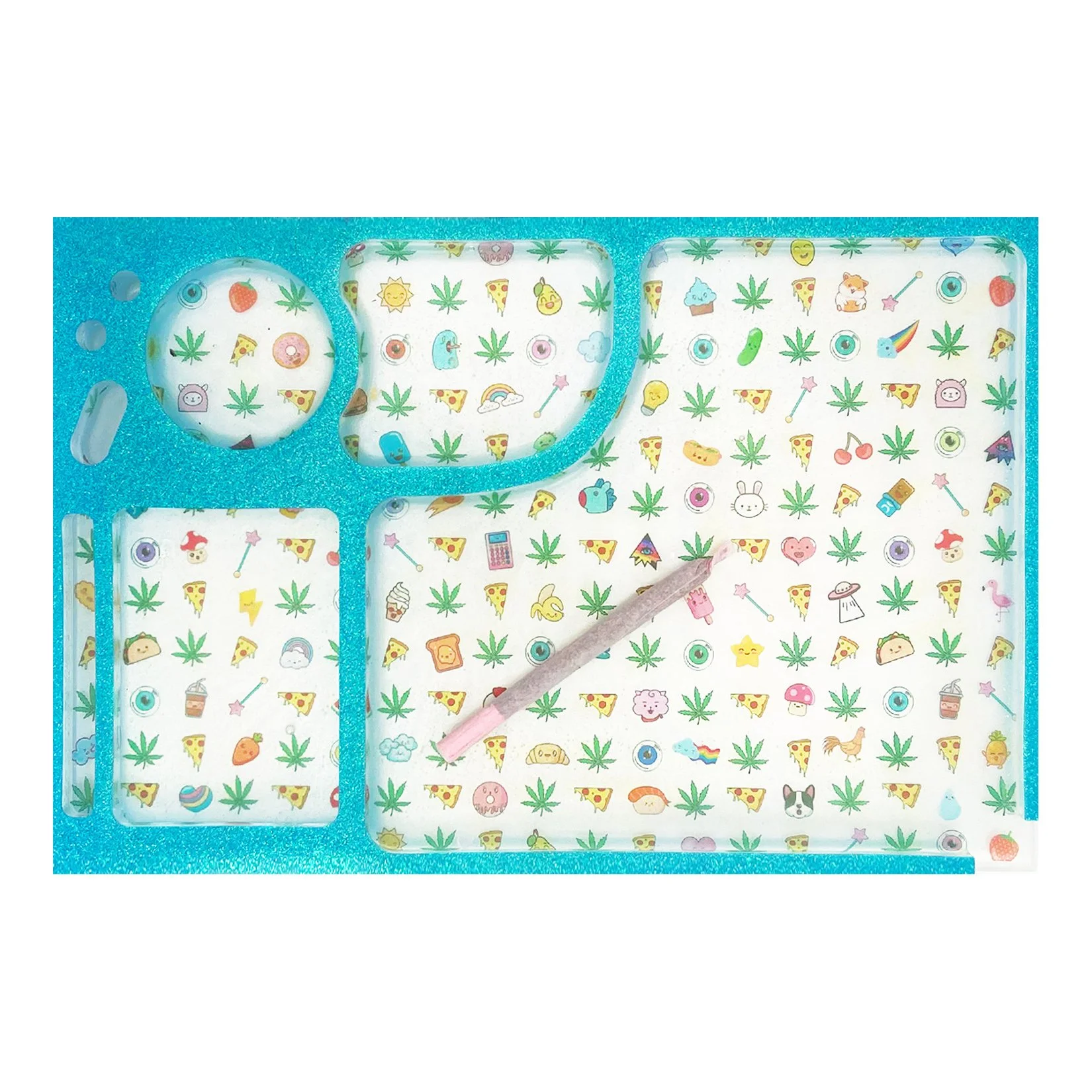 Blue Rolling Tray