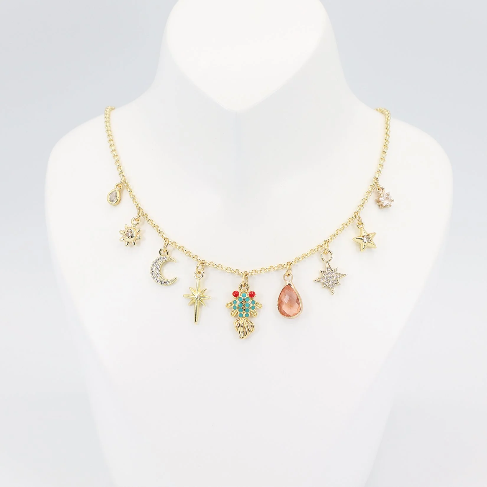 Koi Fish Charm Necklace