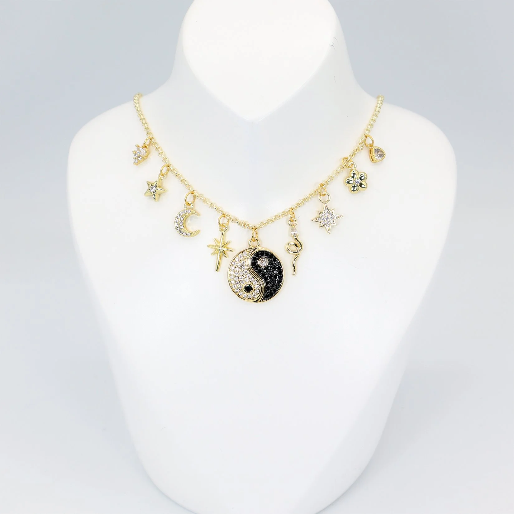 Yin and Yang Charm Necklace