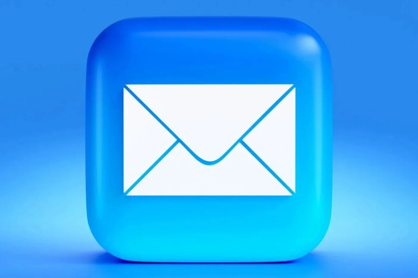 Apple email icon representing iCloud Mail and Apple messaging services, technology and digital communication symbol