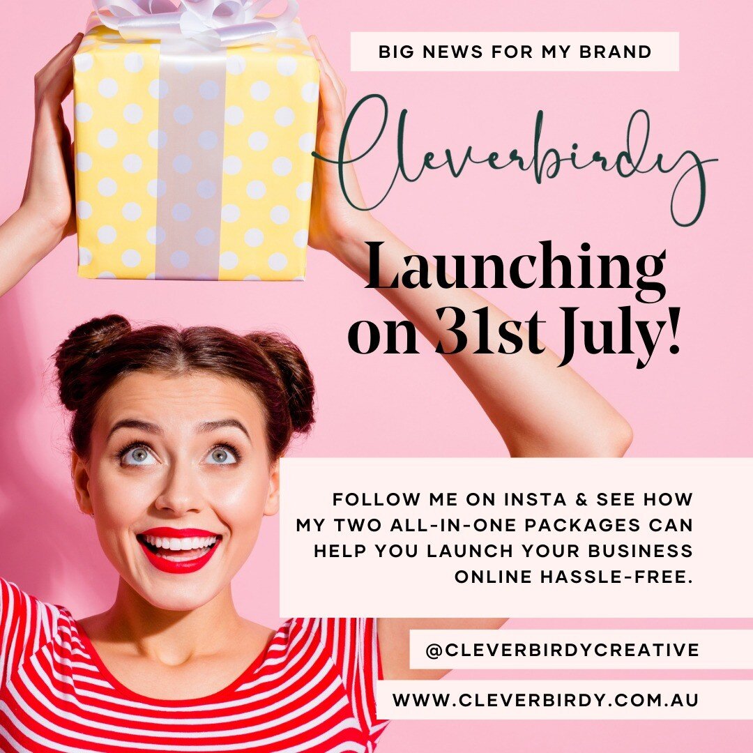 Get excited again! Cleverbirdy Creative has two all-in-one packages for new businesses and budding entrepreneurs to launch their business online HASSLE-FREE.
Follow me and see how?🤩
@cleverbirdycreative

#exclusivewebdesign #womeninbiz #allinonebusi