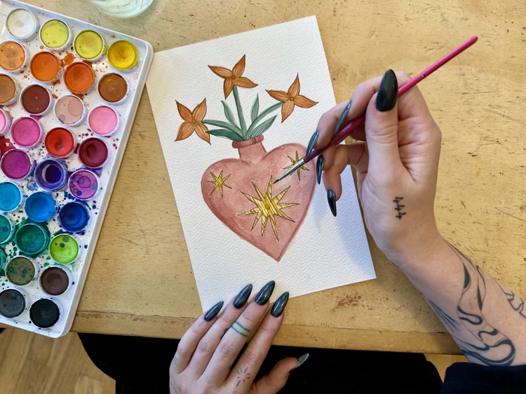 Watercolor at Fleur
