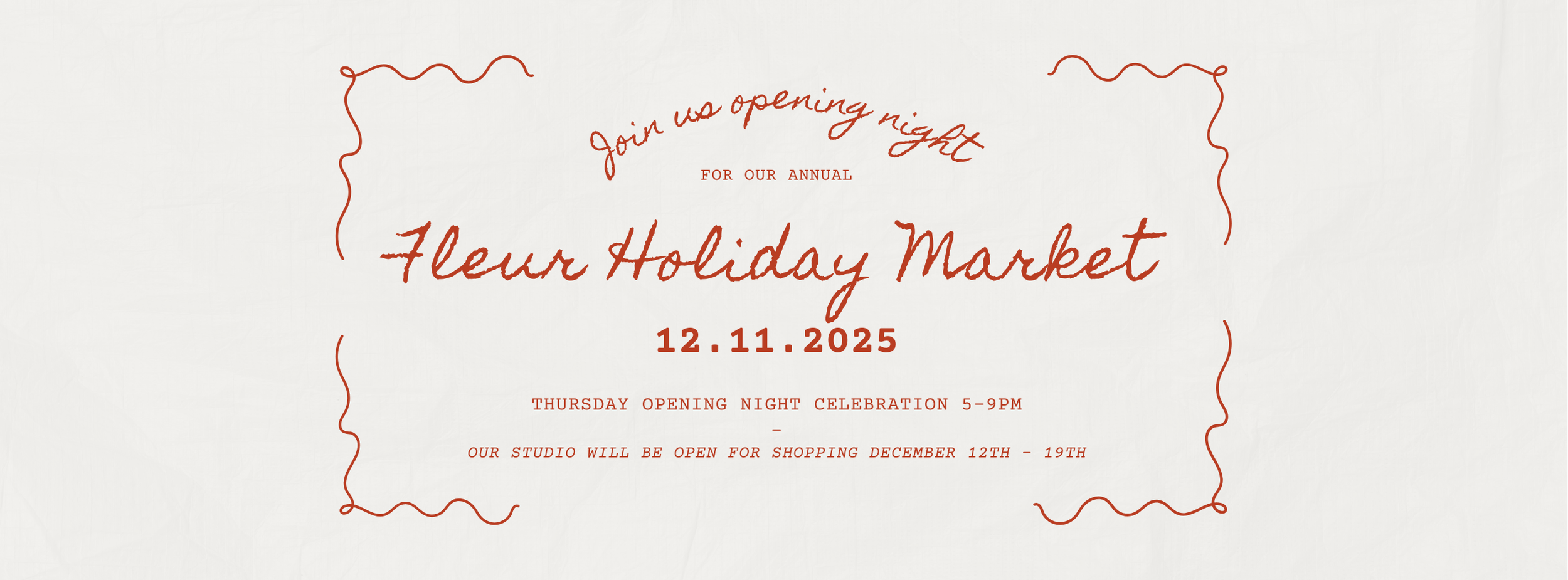Holiday Market Opening Night