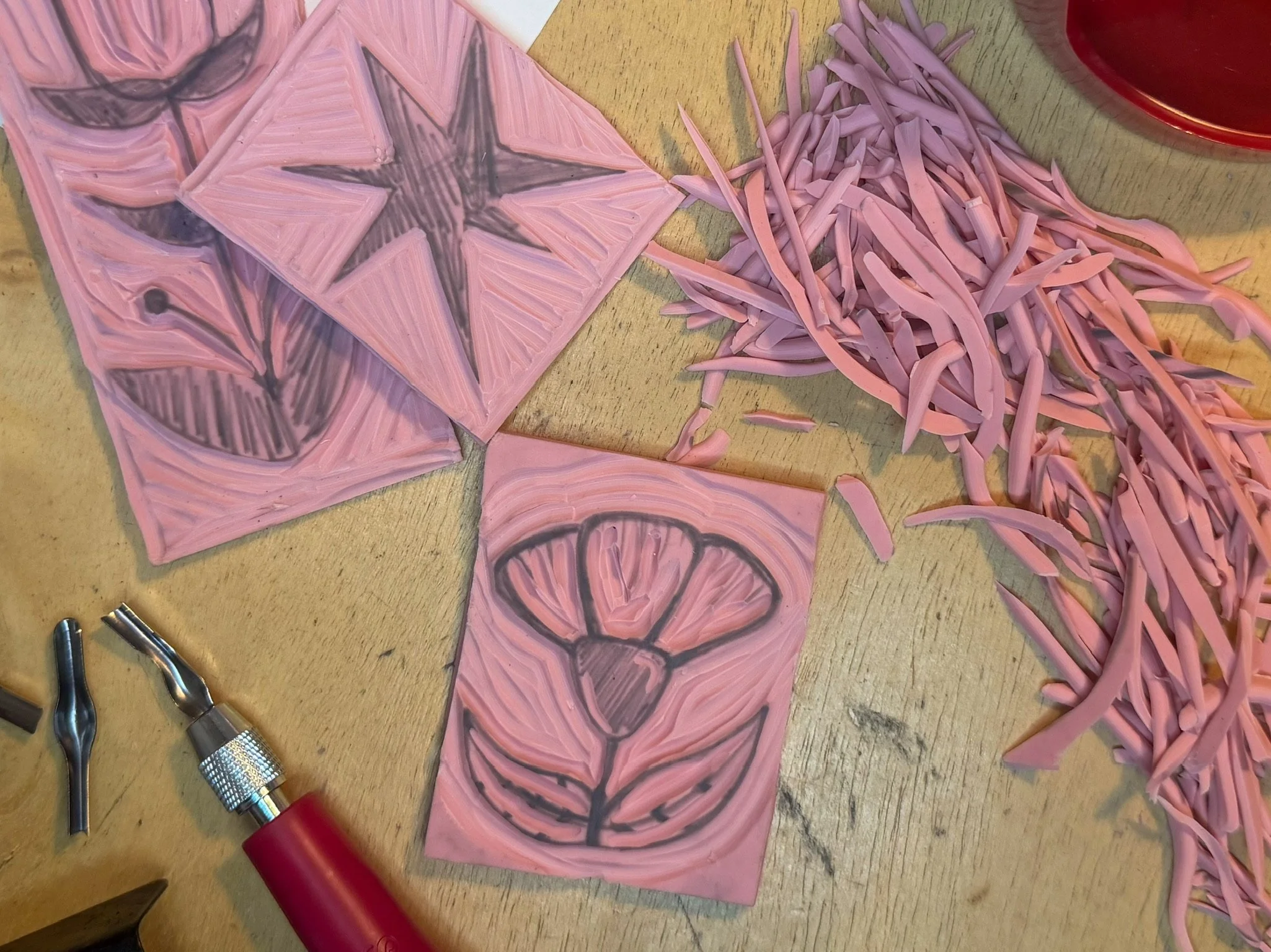 Linocut Stamp Making Workshop