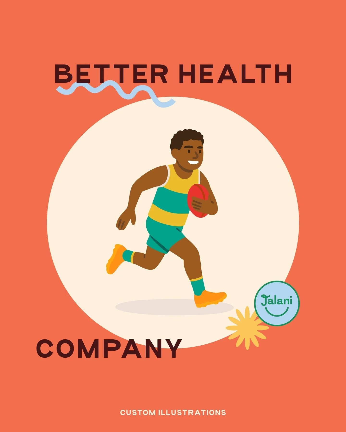 We recently partnered with Better Health Company to create custom illustrations supporting healthy lifestyle programs in Aboriginal communities across Australia.

Covering topics like healthy eating, movement, sleep and cultural wellbeing, the suite 