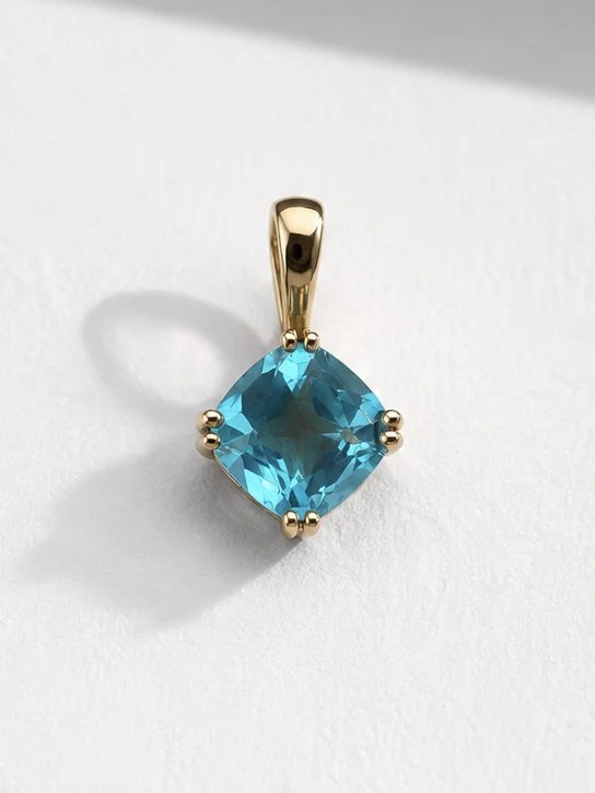 Pendentif Or Jaune et Apatite