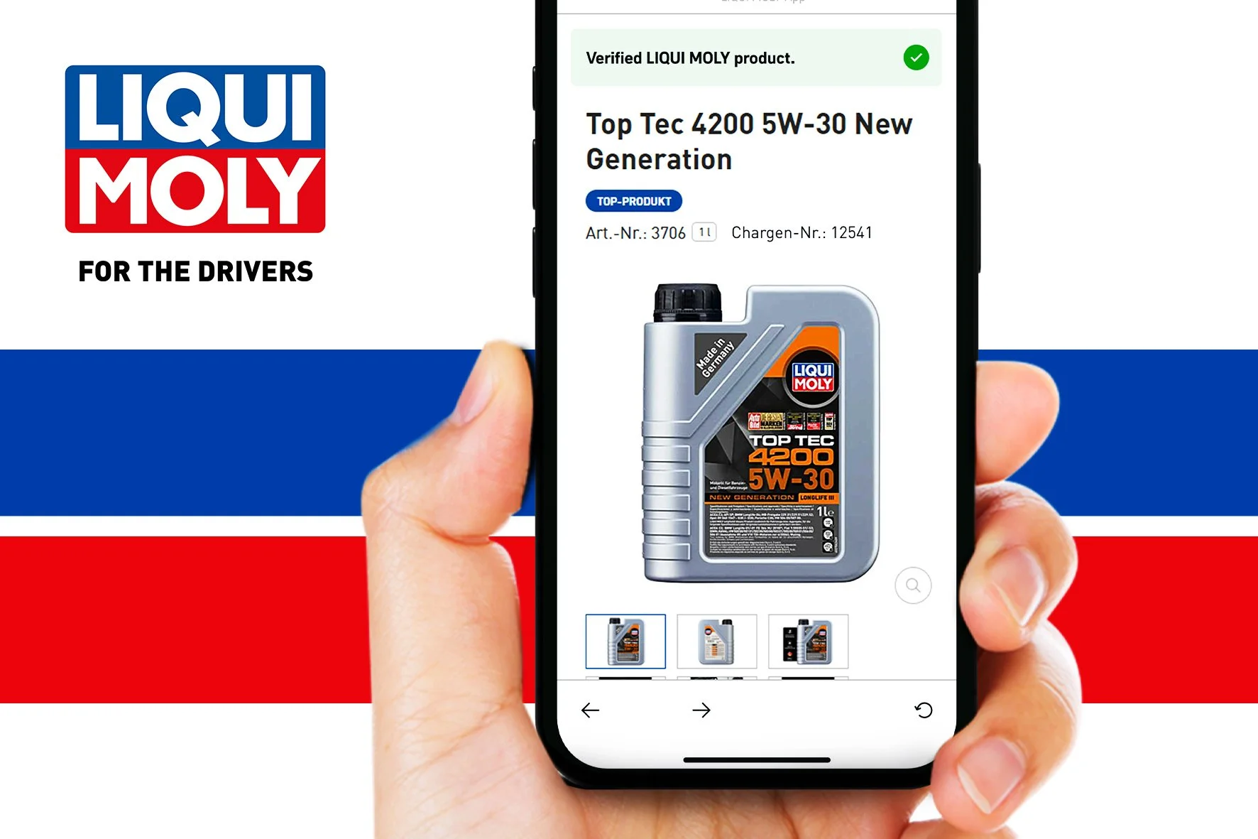 The lubricant specialist’s quality promise – now verified by a scan