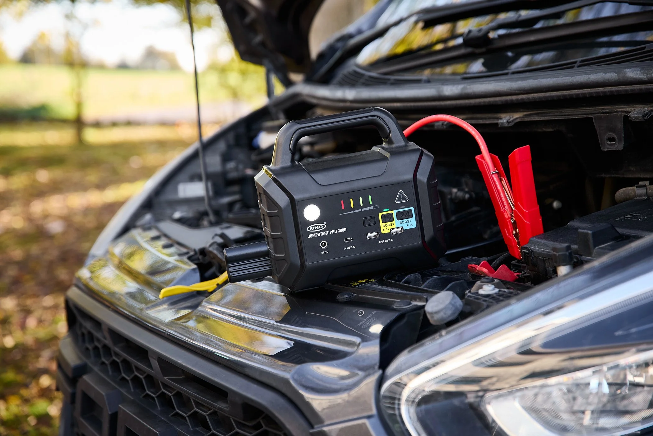 The new RJST3000 is 12V and 24V compatible and will jump start all petrol engines and up to 13L diesel engines