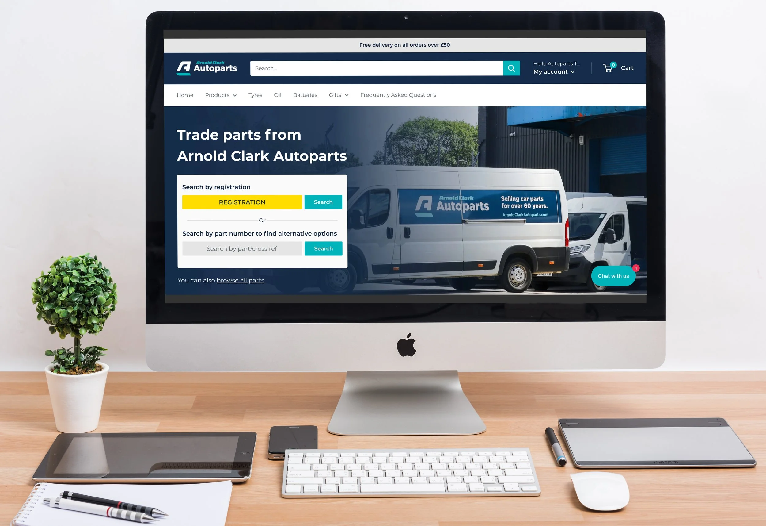 Arnold Clark Autoparts launches new trade website