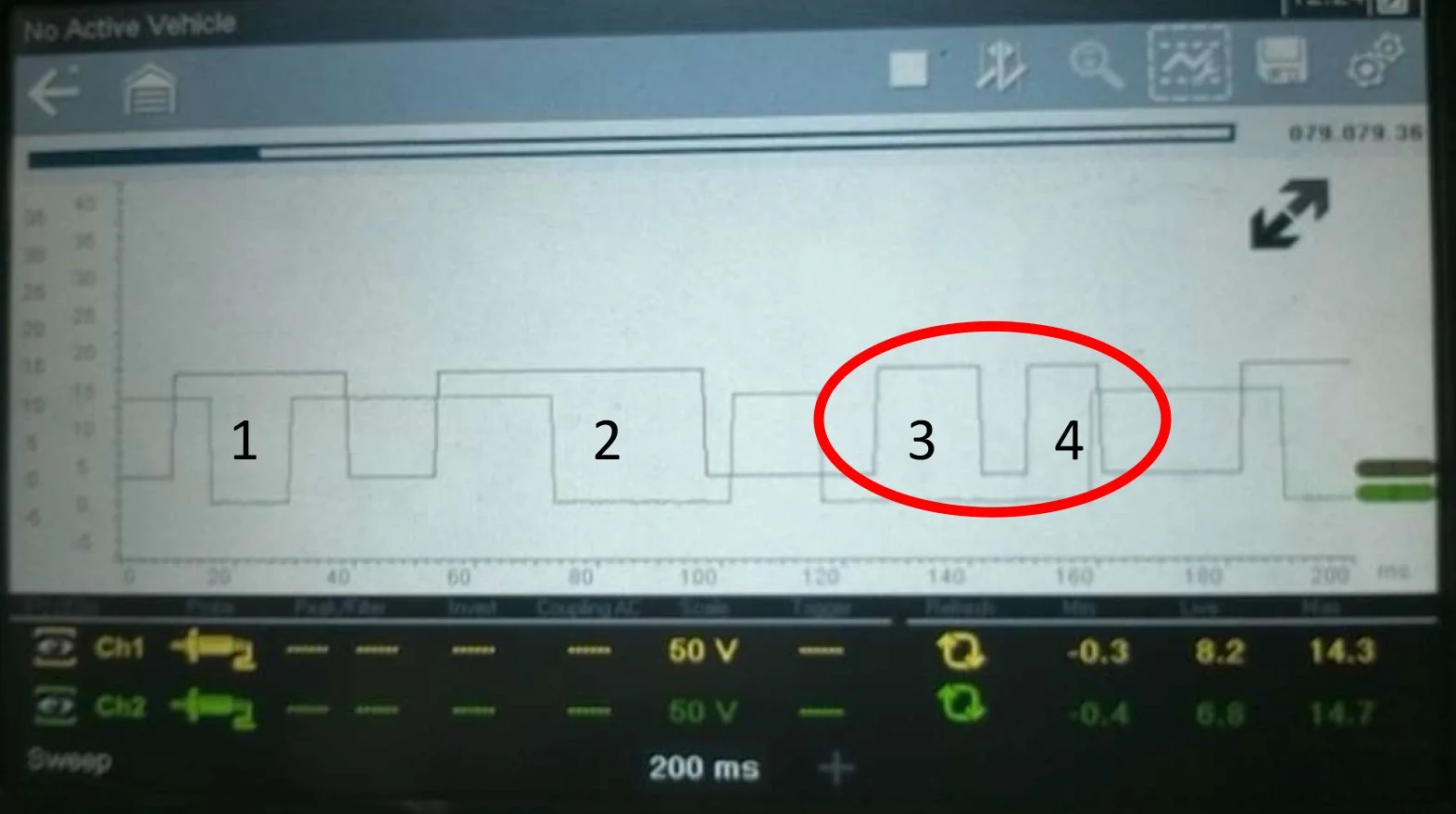 Opus describe test process for warning light fault