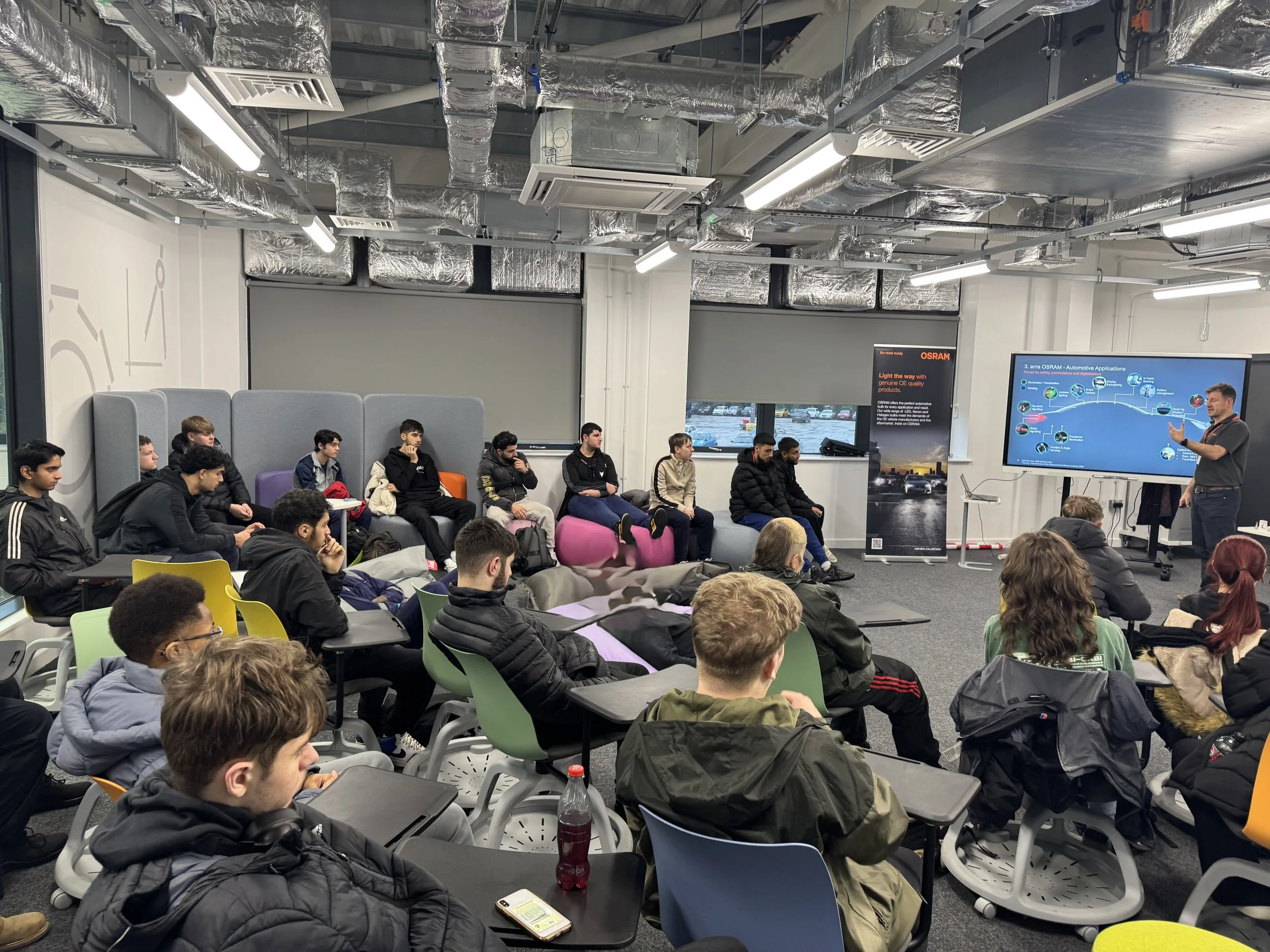 Automotive lighting specialist provides training to Sheffield students