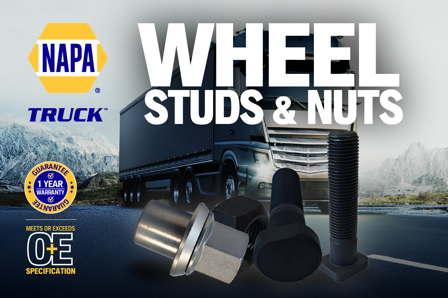NAPA Truck Launches Wheel Studs and Nuts