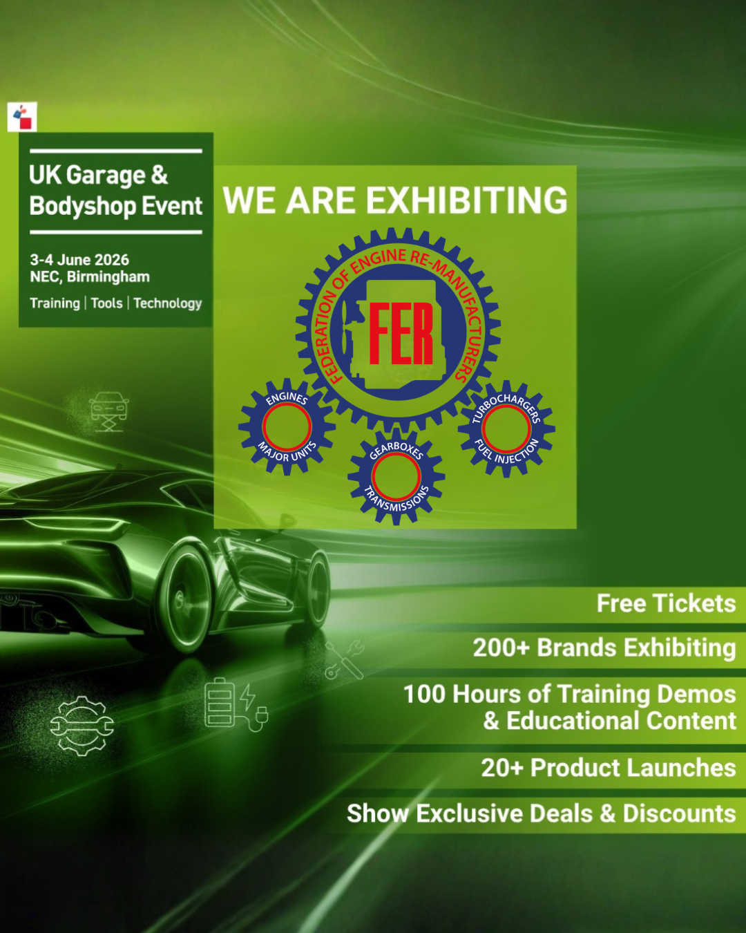 Federation of Engine Remanufacturers to exhibit at UK Garage and Bodyshop