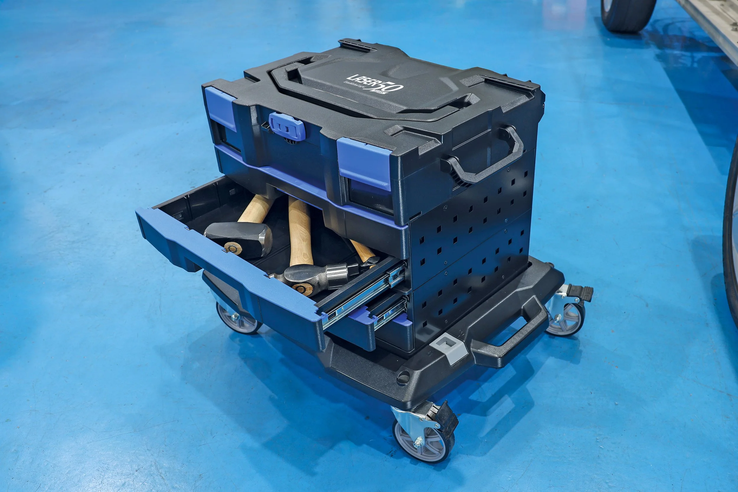 Premium stackable storage system joins Laser Tools’ 50th anniversary range