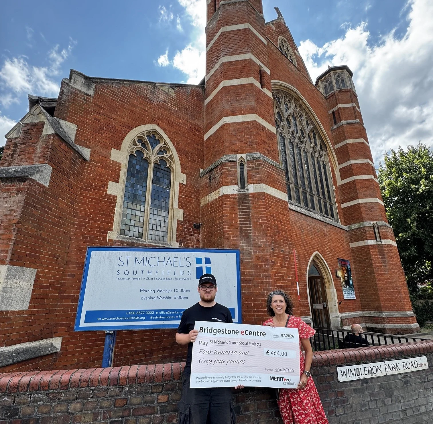 Merityre Southfields inflates charity coffers through Bridgestone tyre campaign
