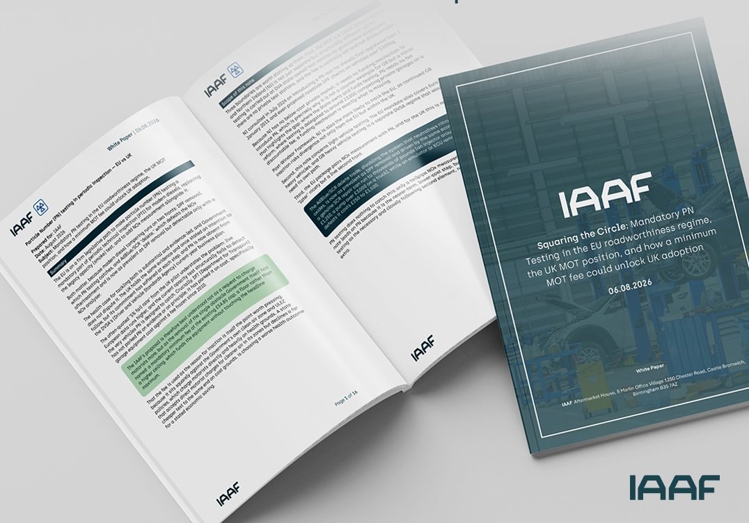 IAAF puts forward case for minimum MOT fee and PN testing in new white paper