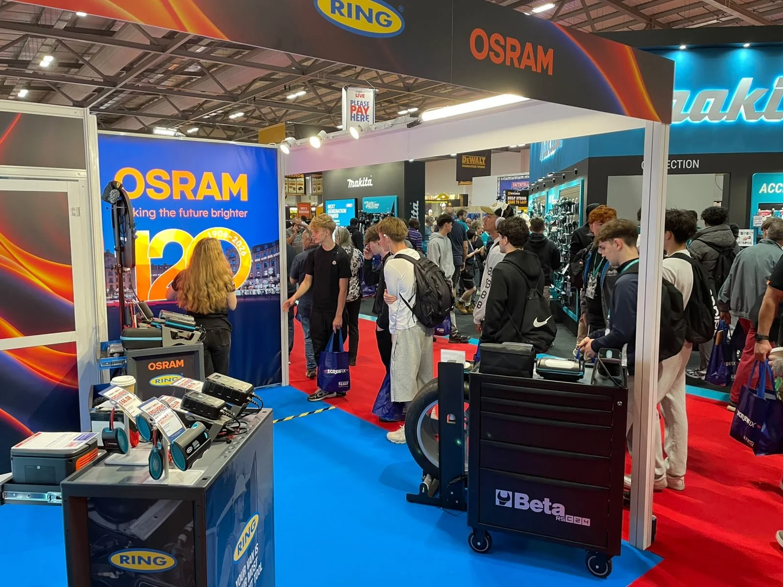 Ring and OSRAM celebrate an incredible Screwfix Live!