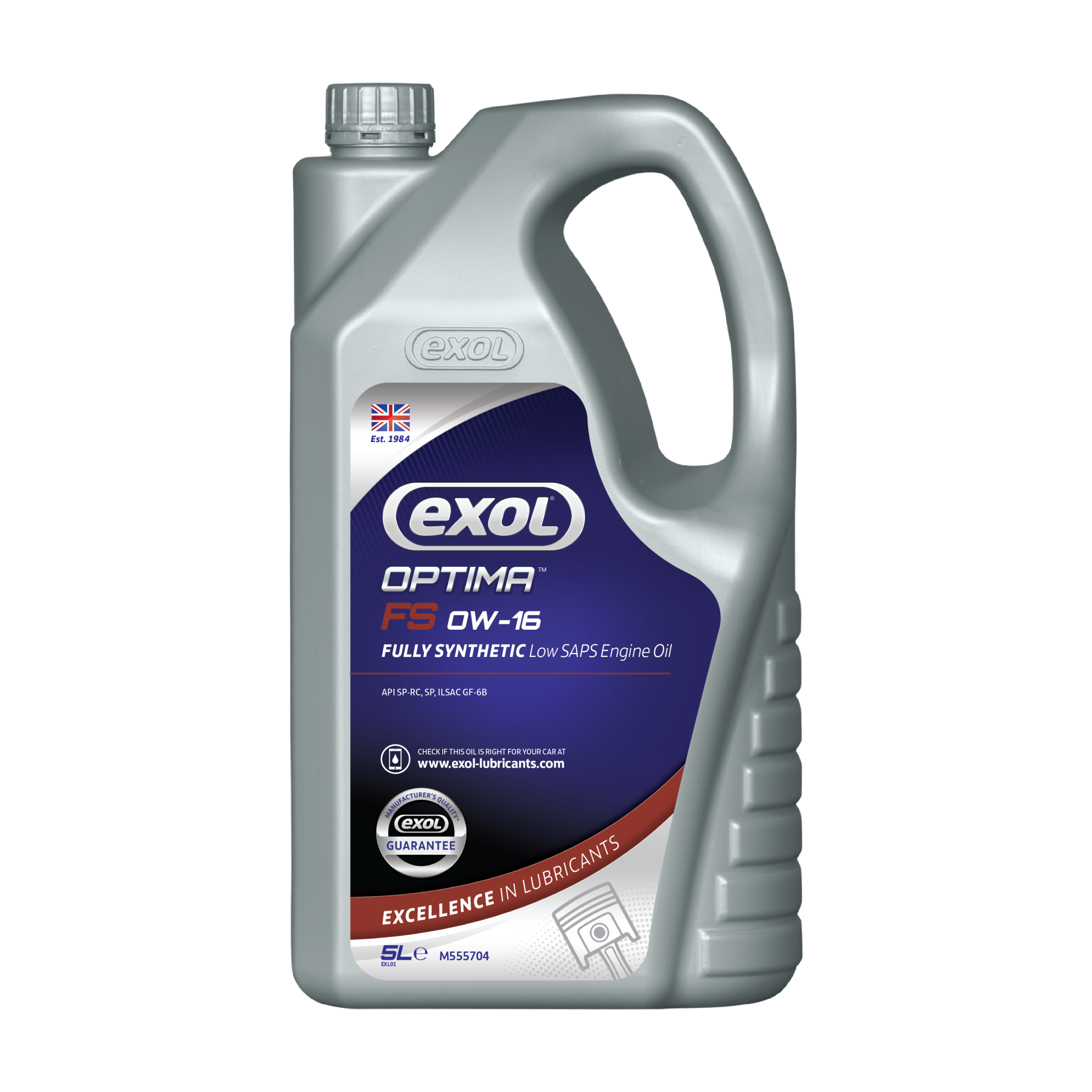 Optima FS 0W-16 is formulated with low-viscosity and low-SAPS, adhering to API SP-RC, API SP and ILSAC GF-6B specifications