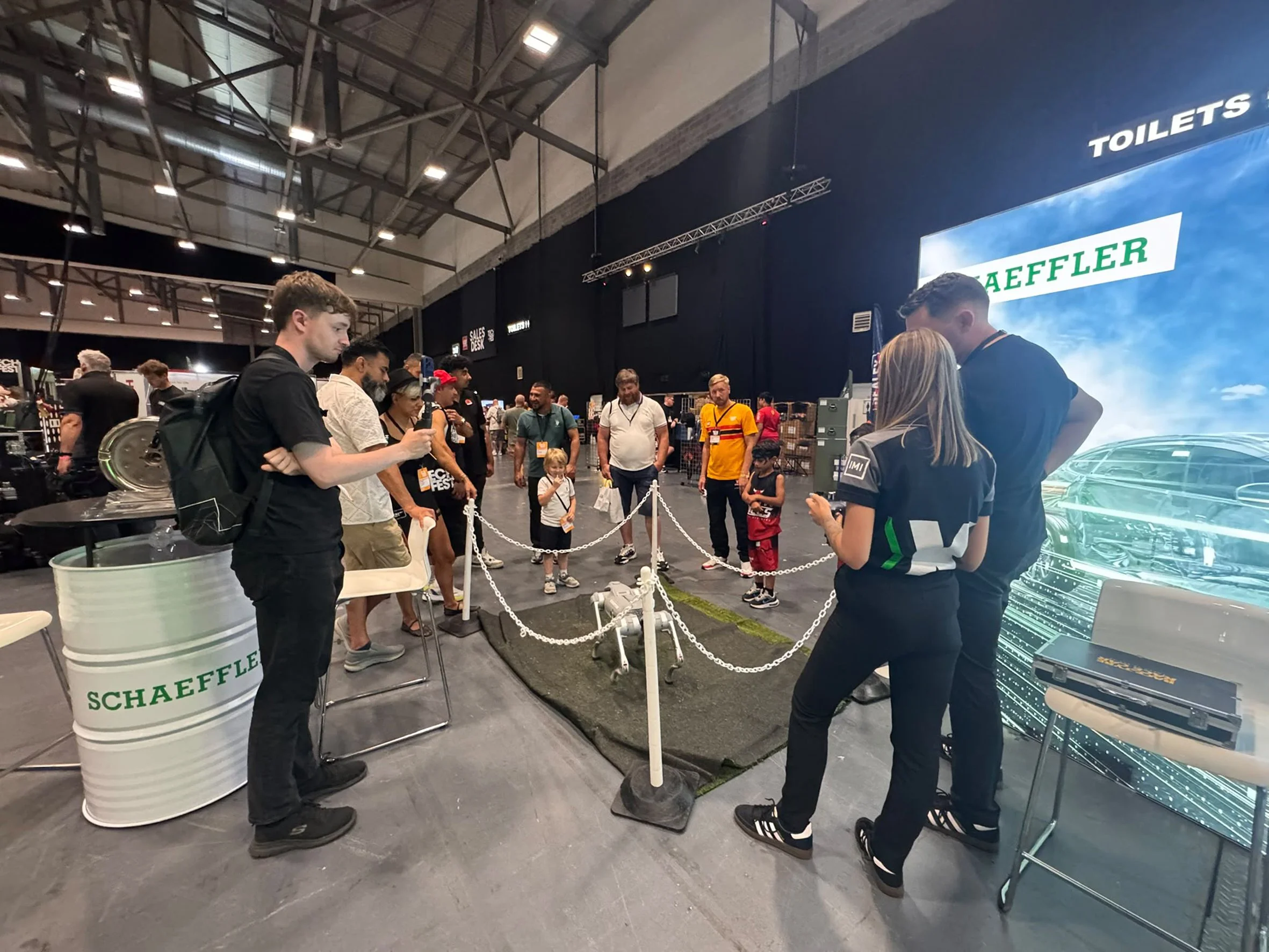 Schaeffler’s team of REPXPERTs were on hand to talk to visitors to the event, along with the company’s latest ‘employee’, Scottie the robot dog