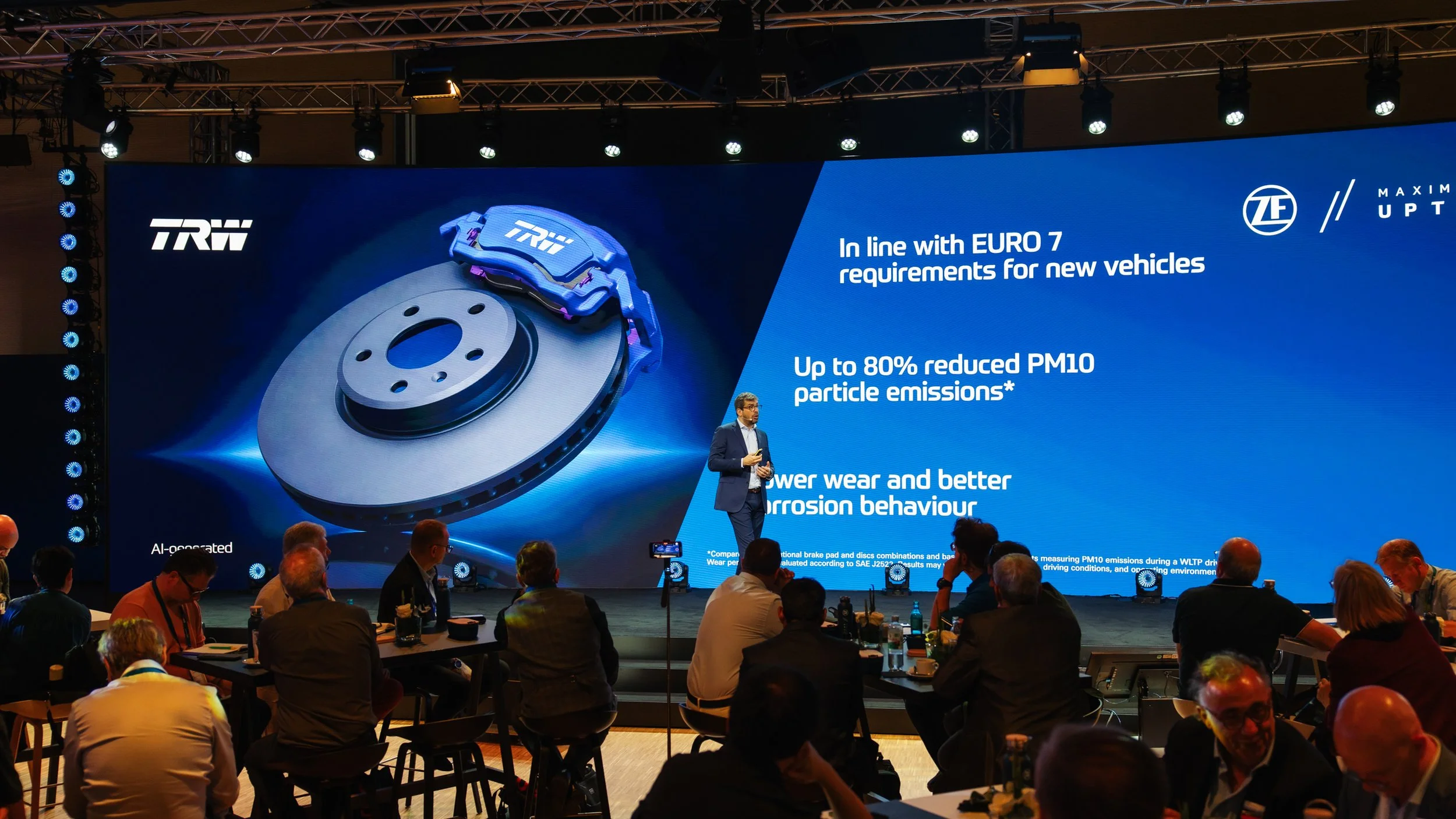 New TRW DTEC brake pads and discs demonstrate up to 80% lower PM10 emissions
