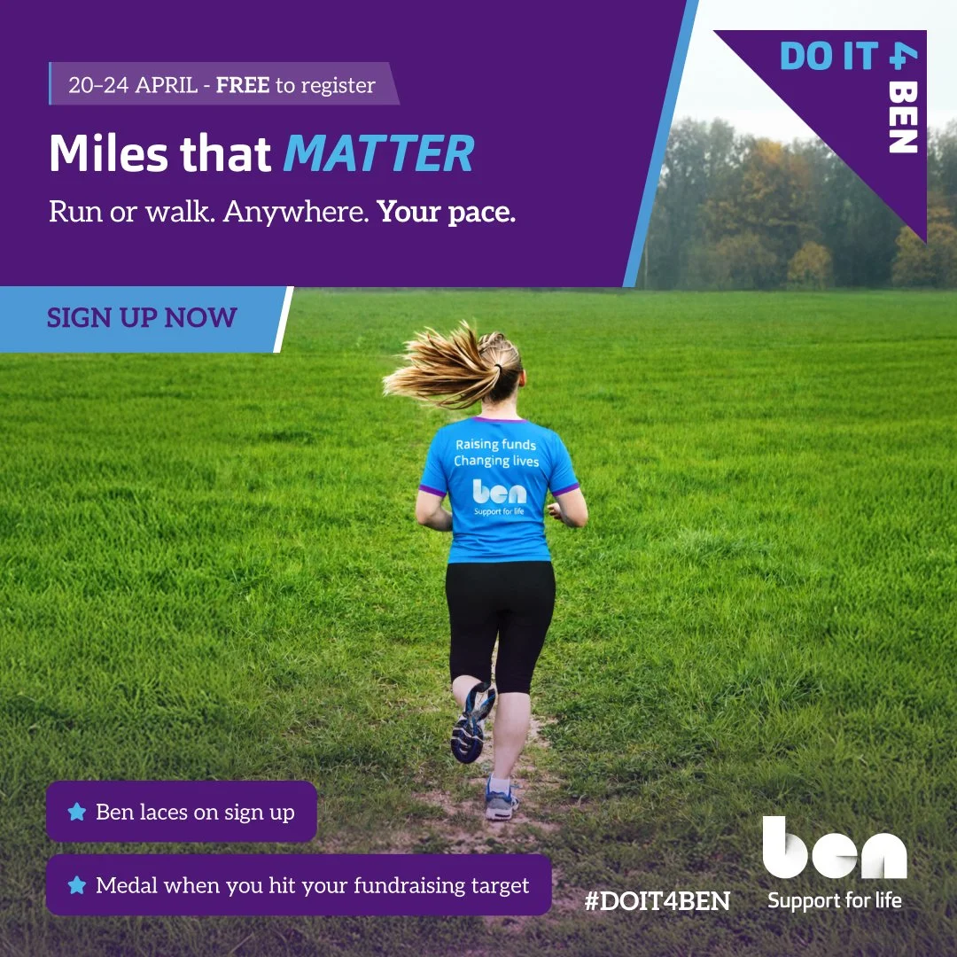 Ben is calling on people across the automotive sector to step up, get active, and make every mile count with its new virtual challenge event