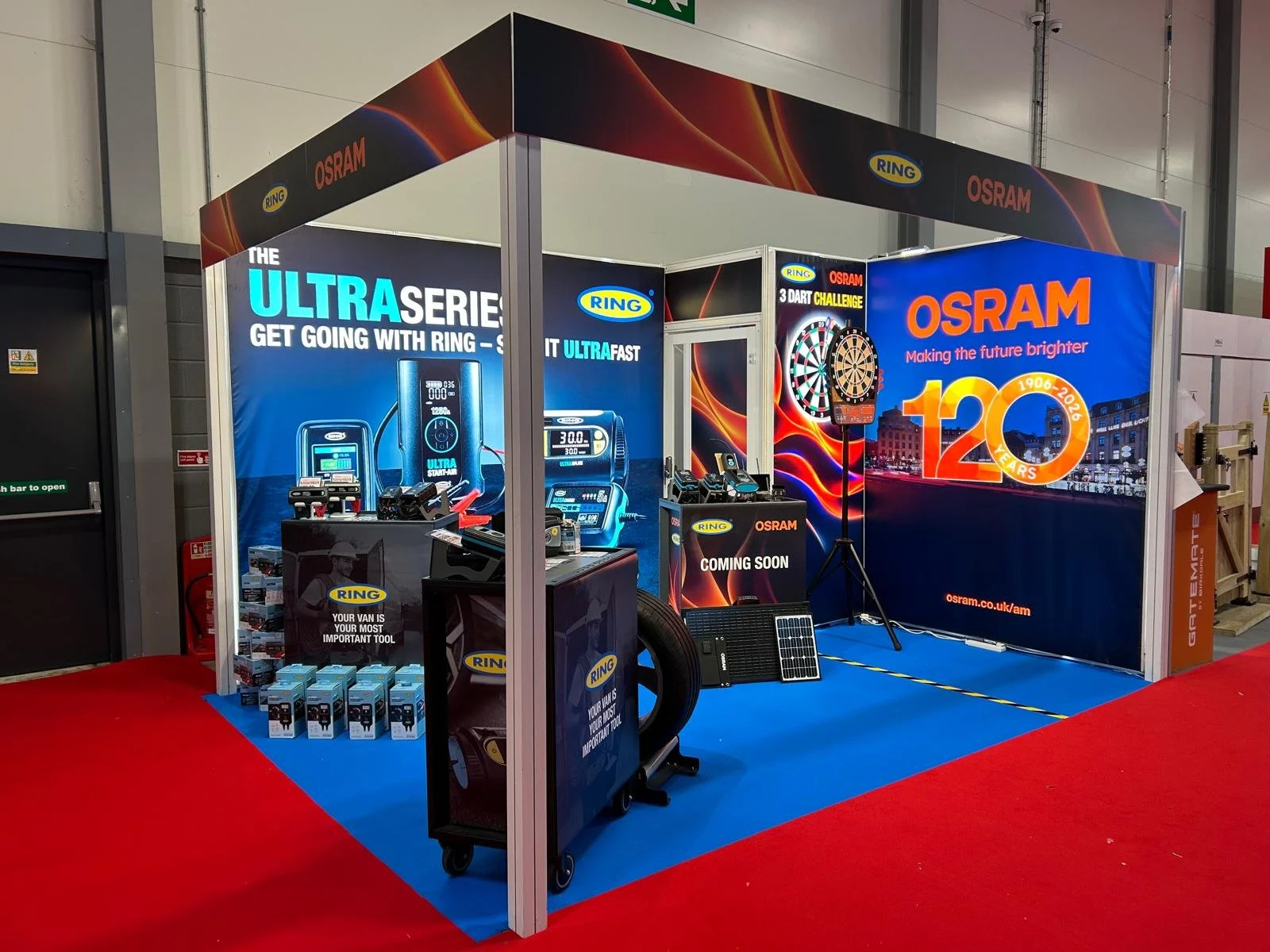 Experts from Ring and OSRAM were on hand throughout the show to discuss products, offer advice and expertise and perform product demonstrations if needed
